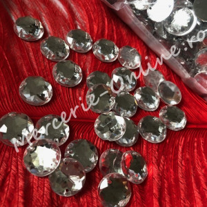 Pietre de cusut acrylic cu aspect gen Swarovski, Crystal, mai multe marimi disponibile (100-2000bucati/pachet) Cod:1081 - Img 5