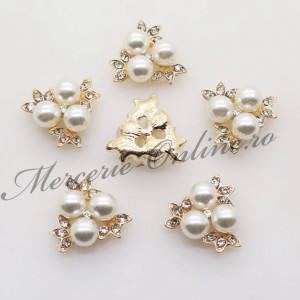 Aplicatie cusut perle si strasuri, 20mm (2bucati/pachet) Cod:2315