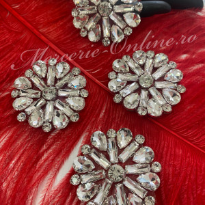 Aplicatie Termoadeziva cu Cristale, Crystal, 5.5cm (la bucata) Cod:3054