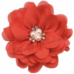 Aplicatie textila floare, 8cm (la bucata) Cod:3062
