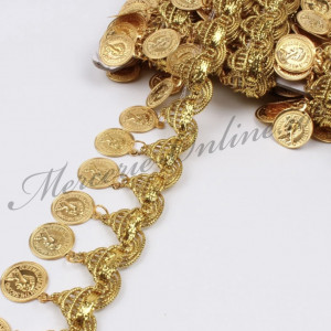 Banda pasmanterie banuti, cca 3.5cm (la metru) Cod:0863