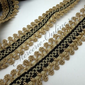 Banda pasmanterie lurex, cca 3.5cm (la metru) Cod:3754 - Img 2