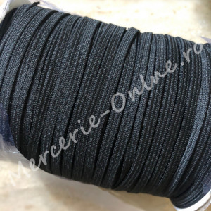 Elastic Lat, 4mm, Alb/Negru (120metri/rola) Cod:1192