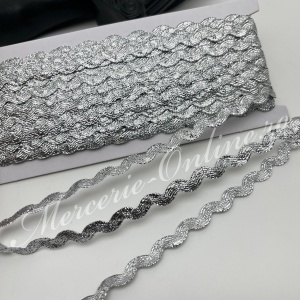 Snur Zig-Zag Lurex, Auriu/Argintiu (18metri/pachet) Cod:4131 - Img 2