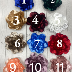 Aplicatie floare 3D Satin, cca 18cm, (la bucata) Cod:0432 - Img 3