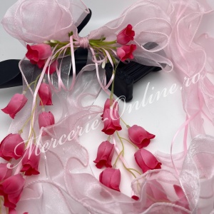 Aplicatie Funda cu flori, cca 26x150cm , (2bucati/set) Cod:4142 - Img 6