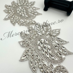 Aplicatie Termoadeziva cu Cristale, Crystal, 14x29cm (la bucata) Cod:3515