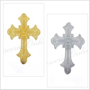 Aplicatie termoadeziva lurex, cca 12x8cm, (la bucata) Cod:3652