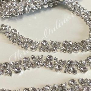 Banda Decorativa cu Cristale, Crystal, 3cm (la metru) Cod:2321 - Img 2