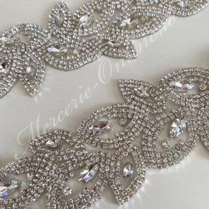 Banda Termoadeziva cu Cristale, Crystal, 7cm (la metru) Cod:2326 - Img 2