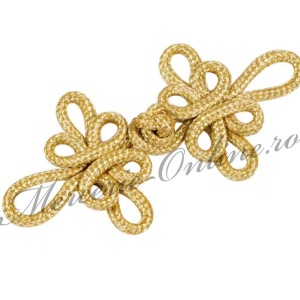 Brandenburg textil lurex, 8.5x4cm, (la bucata) Cod:3893 - Img 3