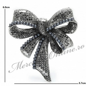 Brosa Vintage Funda cu Strasuri, 6x5.7cm (la bucata) Cod:2497 - Img 2