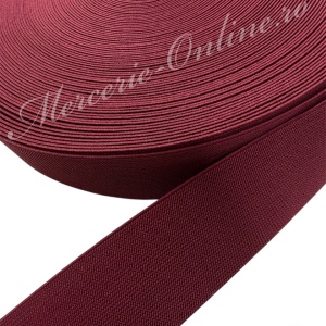 Elastic Lat Colorat, Grena, 60mm (la metru) Cod:1155