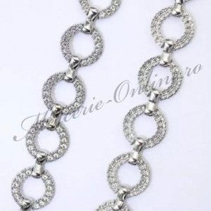 Lant decorativ cu strasuri, 1.5cm (la metru) Cod:2539 - Img 3