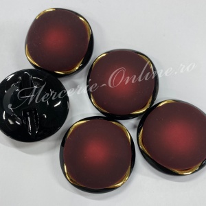 Nasturi Plastic, 18mm/30mm, Bordo (la bucata) Cod:3193