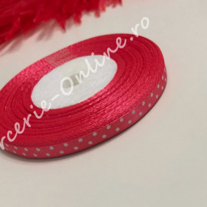 Panglica satin cu buline, latime 0.7cm, (23metri/rola) Cod:1242 - Img 5