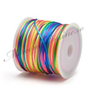 Snur Satin, mai multe culori disponibile, 2mm (91metri/rola) Cod:1163 - Img 8