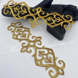 Aplicatie termoadeziva lurex, cca 20x6.5cm, (la bucata) Cod:3343