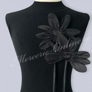 Aplicatie textila Floare tip brosa, 13cm (la bucata) Cod:2990 - Img 3