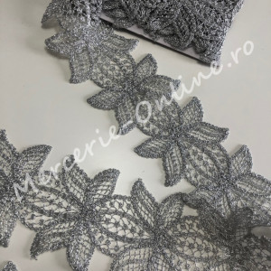 Banda pasmanterie flori luex, cca 10cm (la metru) Cod:1262