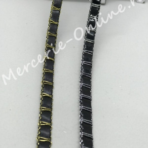 Banda pasmanterie piele, cca 1.5cm (la metru sau 13metri/rola) Cod:0611