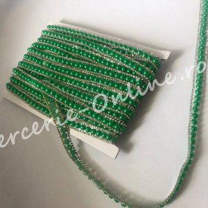 Banda termoadeziva perle si strasuri, latime cca 1cm (la metru) Cod:1090 - Img 2