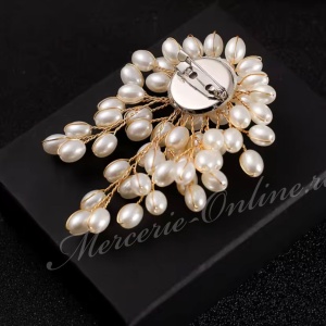 Brosa cu Perle, 7.7cm (la bucata) Cod:3806 - Img 2