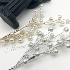 Crengute decorative cu perle, (la bucata) Cod:4018 - Img 4