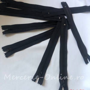 Fermoare Spiralate, Negru, Nedetasabile, Autoblocante, spira 3mm, lungime 20 cm (100bucati/punga) Cod:0845