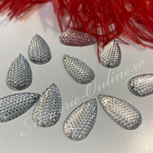 Pietre de cusut acrylic, Crystal, 16x30mm (10bucati/pachet) Cod:2554