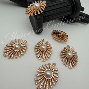 Accesorii Metalice pentru haine tip nasturi, (la bucata) Cod:3919