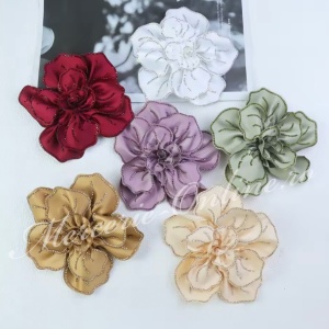 Aplicatie floare 3D cu Strasuri, cca 14cm, (la bucata) Cod:3437