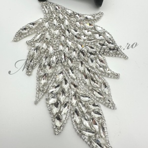 Aplicatie Termoadeziva cu Cristale, Crystal, 11x20cm (la bucata) Cod:3512