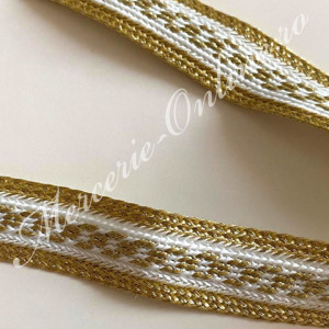 Banda pasmanterie brodata, cca 1,5cm (la metru) Cod:1798 - Img 3