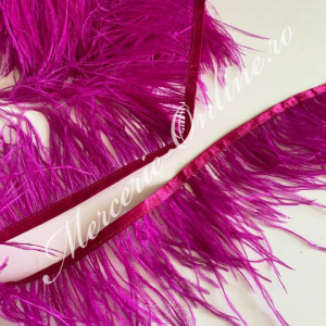 Banda pene strut, Fucsia, (la metru) Cod:1849 - Img 2