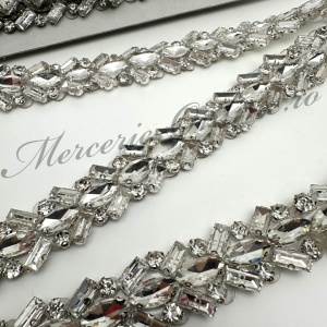 Banda Termoadeziva cu Cristale, Crystal, 2cm (la metru) Cod:3616