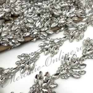 Banda Termoadeziva cu Cristale, Crystal, 4cm (la metru) Cod:3650