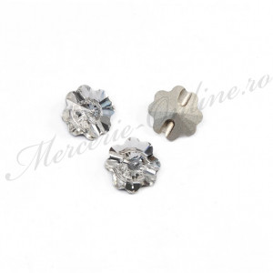 Nasturi Bijuterie Floare, 12mm, Crystal, (5bucati/set) Cod:2714