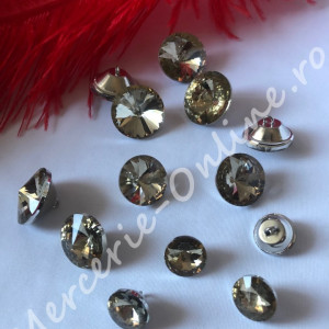 Nasturi Bijuterie pentru Tapiterie, Marimi 18mm/20mm/25mm/30mm, Crystal, (la bucata) Cod:1049 - Img 3