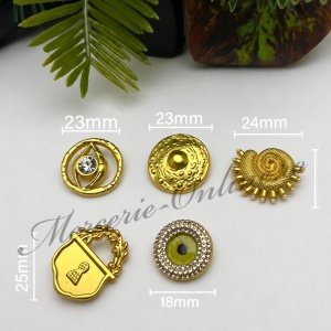 Nasturi Metalici, Mix (5bucati/set) Cod:4141