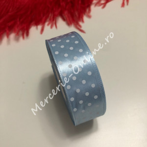 Panglica satin cu buline, latime 2.5cm, (23metri/rola) Cod:1246 - Img 4