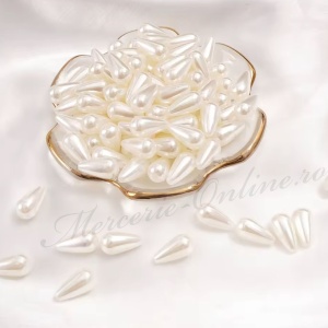 Perle Lacrima plastic cu gaura, (50bucati/pachet) Cod:3805 - Img 2
