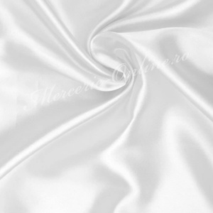 Satin Elastic Uni , Alb, 1.50m (la metru) Cod:1949
