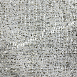 Stofa Tweed cu Paiete Fine Aurii, (la metru) Cod:3676 - Img 2