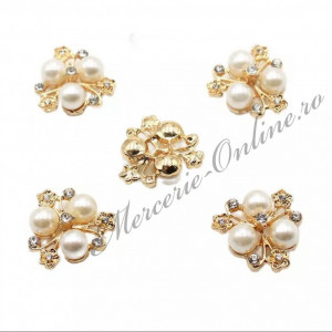 Aplicatie cusut perle si strasuri, 21mm (2bucati/pachet) Cod:2471