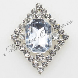Aplicatie cusut strasuri, 30x23mm (2bucati/pachet) Cod:8050 - Img 2