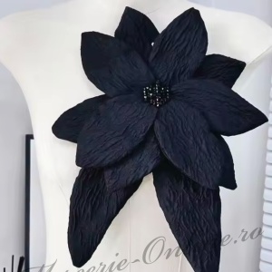 Aplicatie floare 3D cu margele, cca 25x35cm (la bucata) Cod:3443 - Img 2
