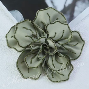 Aplicatie floare 3D cu Strasuri, cca 14cm, (la bucata) Cod:3437 - Img 2