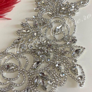 Aplicatie Termoadeziva cu Cristale, Crystal, 14x24cm (la bucata) Cod:2384 - Img 2