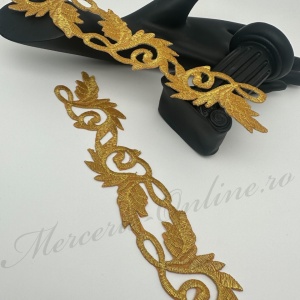 Aplicatie termoadeziva lurex, cca 20x4cm, (la bucata) Cod:3341